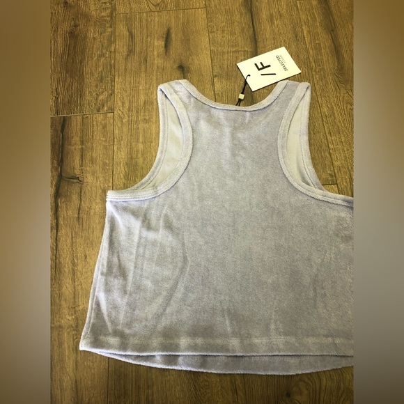 NWT SELECTED FEMME CROPPED SLEEVELESS TOP IN WASHED PURPLE - Picture 11 of 11